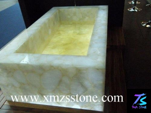 White Onyx bathtub