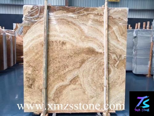 China Marble, Yellow Sandalwood cross cut slabs