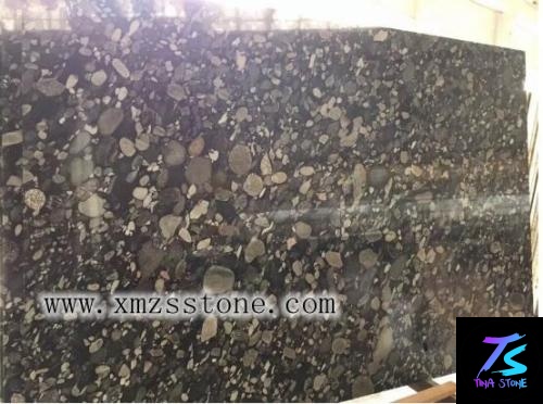 Imported Granite, Pebble Black slabs