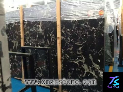 Black Ice Dapple China marble Stone