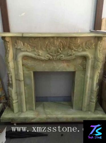 Sculpture, Green Onyx Fireplace