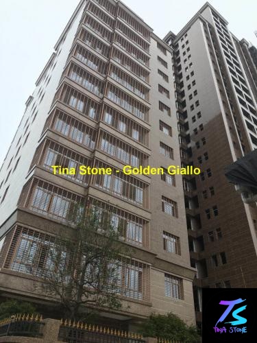 Golden Giallo Granite Stone Polished Slabs Tiles Floor