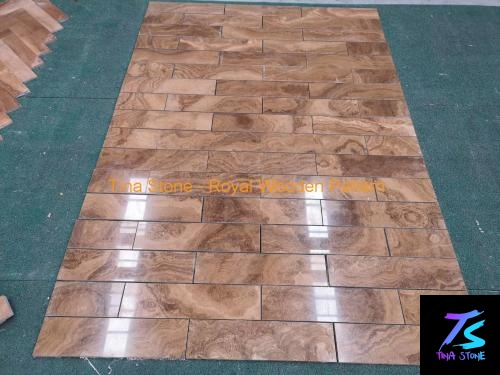 Royal Wooden Pattern ,Marble Stone Slabs  , Tiles, Tiles Floor Wall