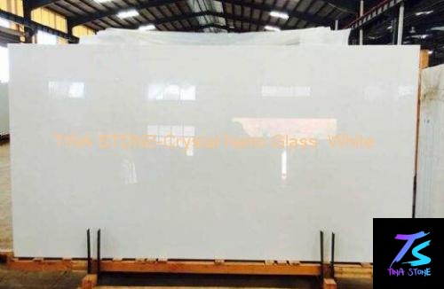 Crystal Nano Glass  White  ,Marbel Stone Slabs  , Tiles Floor Wall