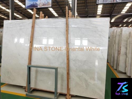 Oriental White ,Marble  Slabs  , Tiles Floor Wall