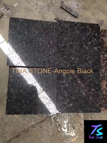 Angole Black  ,Granite Slabs  , Tiles Floor Wall