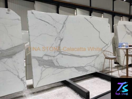 Calacatta White  ,Marble  Slabs  , Tiles Floor Wall