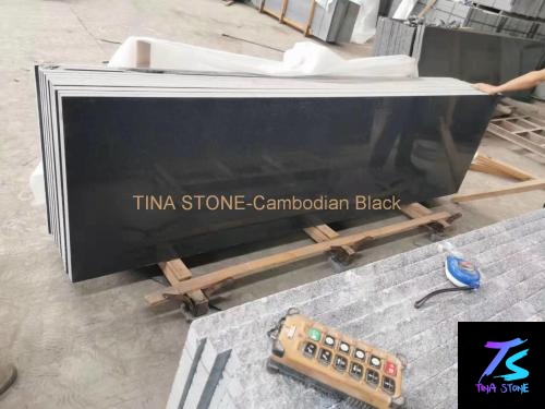 Cambodian Black ,Granite Slabs  , Tiles Floor Wall