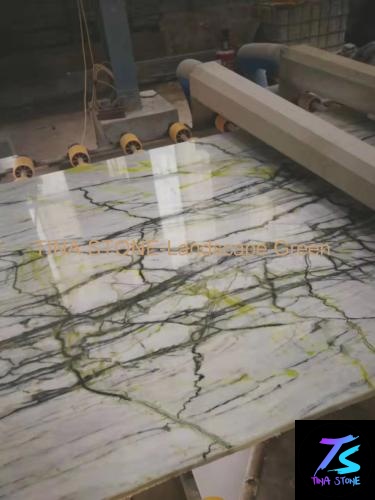 Landscape Green   ,Marble  Slabs  , Tiles Floor Wall