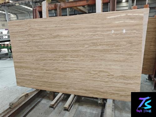 Beige Travertine marble Slabs